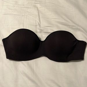 Natori Black Strapless Bra 32D